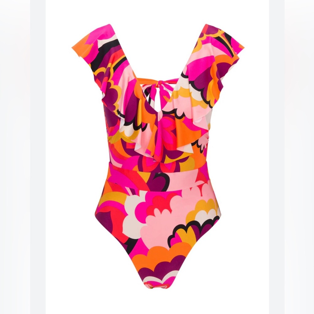 TRINA TURK ONE PIECE SWIMSUIT BRIGHT PINK